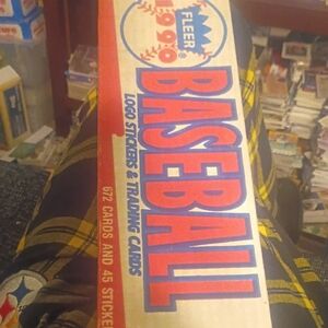 Fleer 1990 Baseball Card Factory Sealed Set With 672 Cards & 45 Stickers